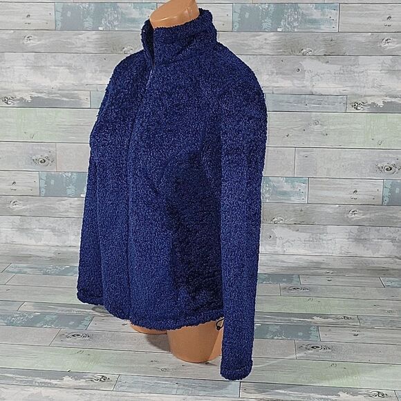 Blue Cabela's Heavy Zip-Up Jacket sz Small - Picture 2 of 4